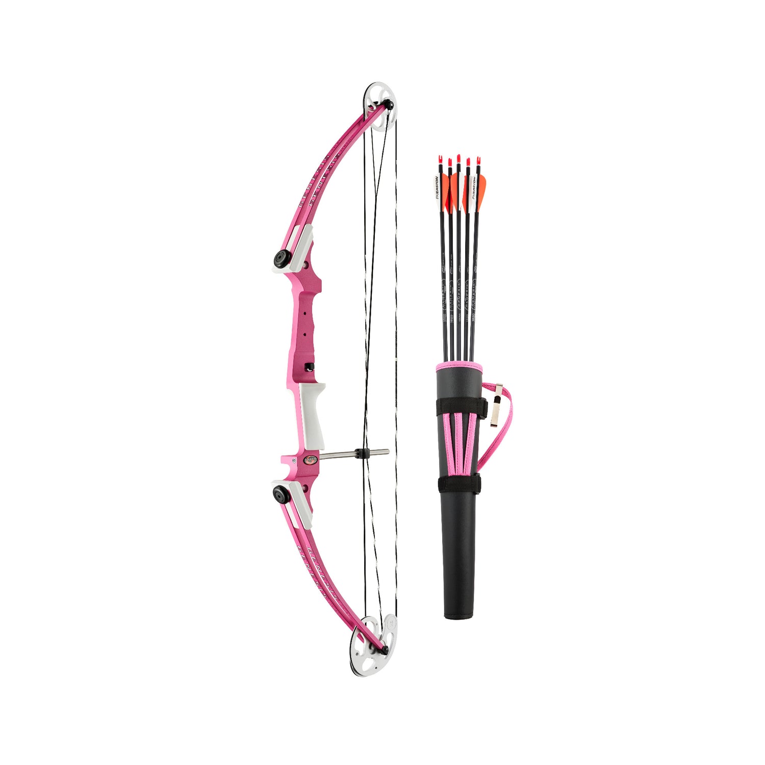 Genesis Bows Original Gen Bow Kit - Right-Hand, Zero Let-Off Design (Pink)