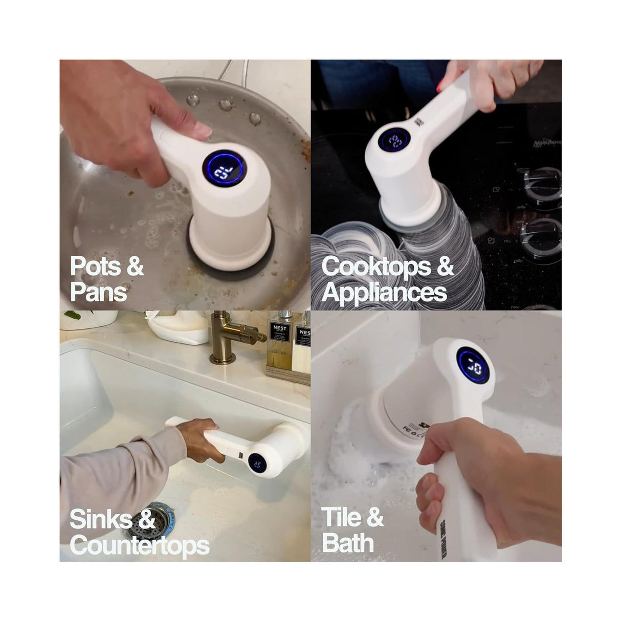 SonicPower Electric Spin Scrubber (Black)