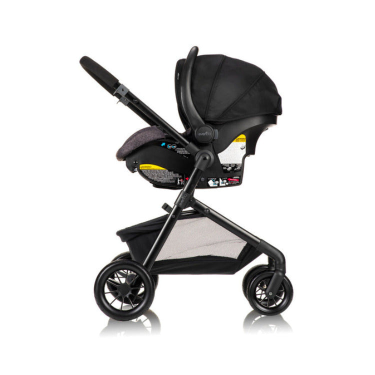 Evenflo Pivot Modular Travel System with LiteMax Infant Car Seat (Desert Tan)
