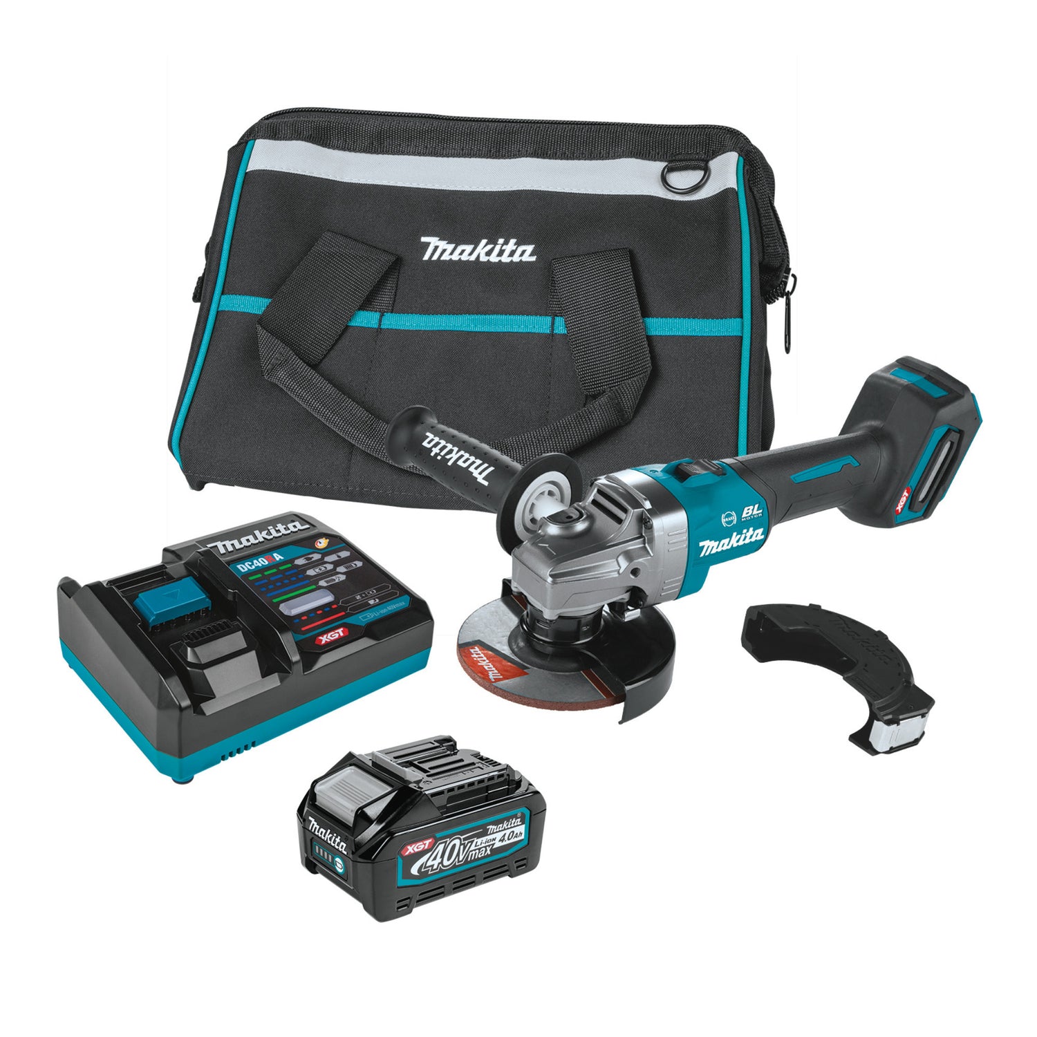Makita GAG01M1 40V max XGT Brushless Cordless 41/2in / 5in Angle Grinder Kit