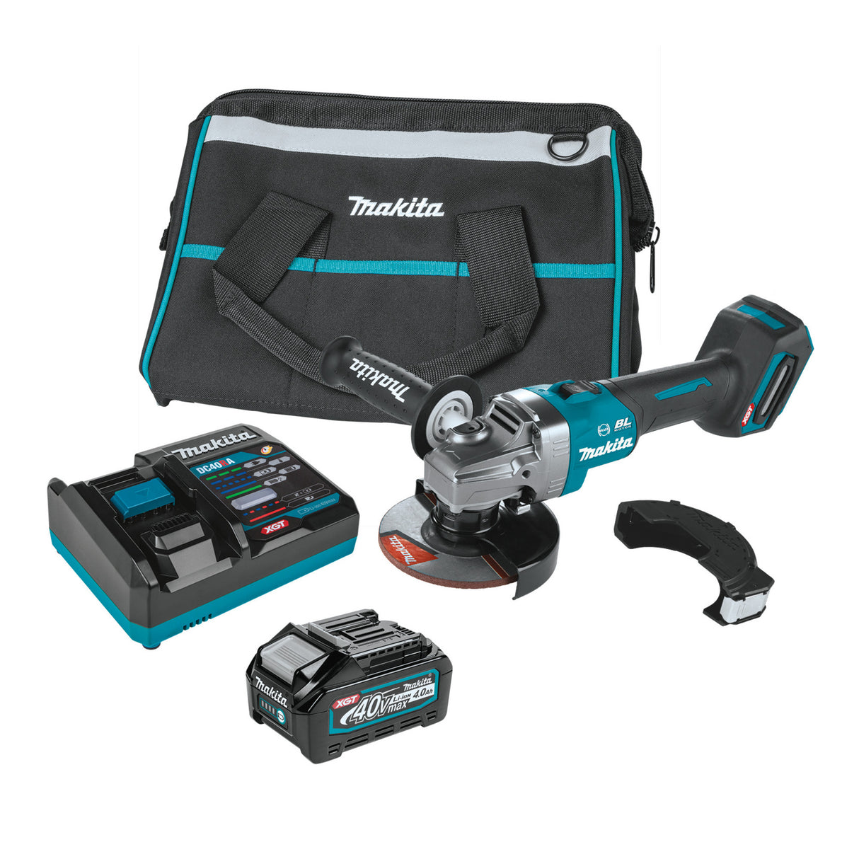 Makita GAG01M1 40V max XGT Brushless Cordless 41/2in / 5in Angle Grinder Kit
