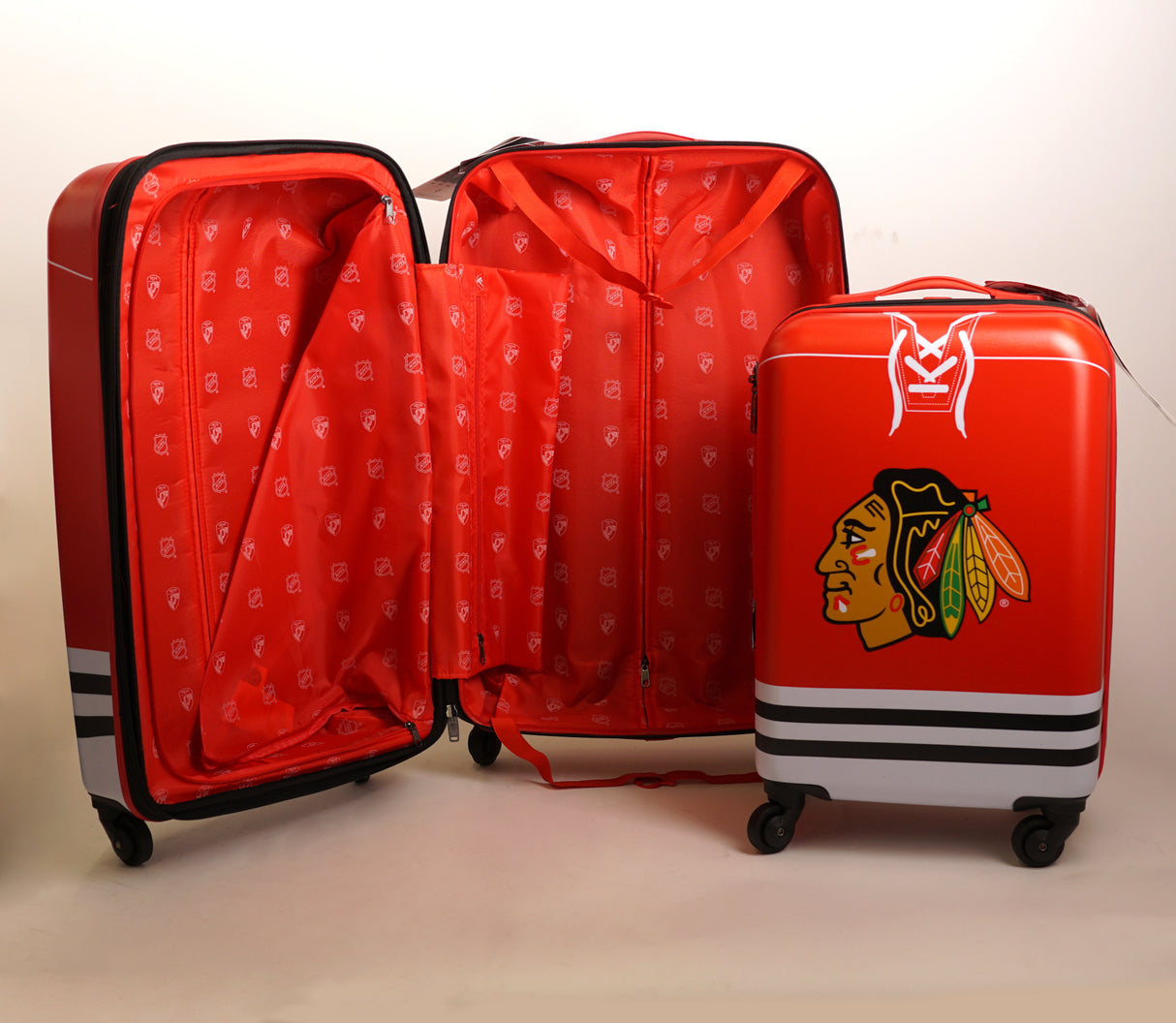 Heys America 21-Inch and 26-Inch NHL Chicago Blackhawks Luggages (2-Pack) (Open Box)