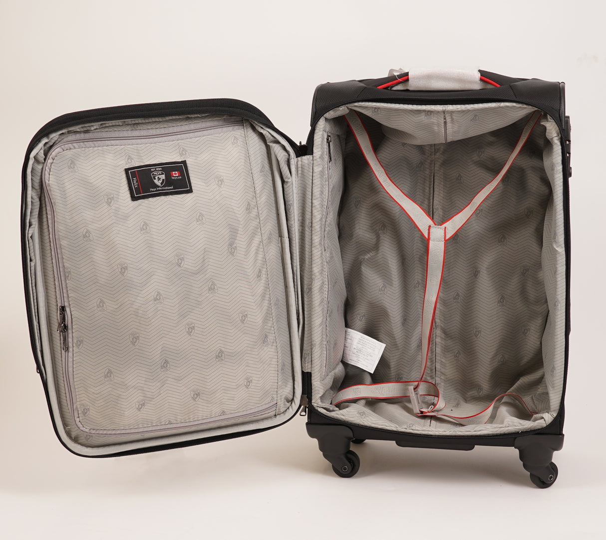 Heys Helix 21-Inch Lightweight, Expandable Carry-On Luggage (Black) (Open Box)