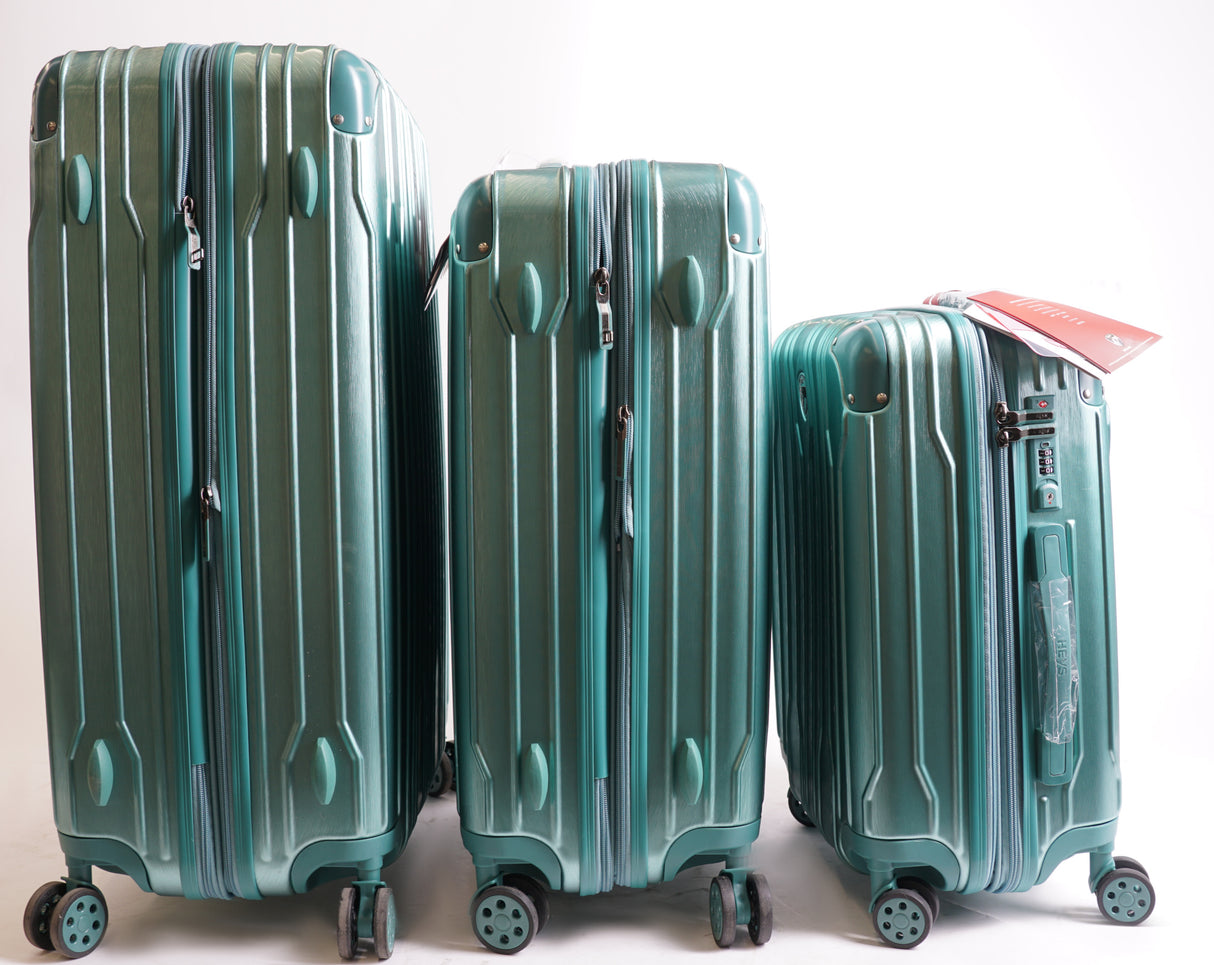 Heys Xtrak 3-Piece Luggage Set (Midnight Green, 30-Inch, 26-Inch, 21-Inch) (Open Box)