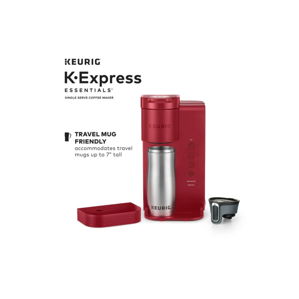 Keurig K-Express Essentials Single Serve K-Cup Pod Coffee Maker (Red)