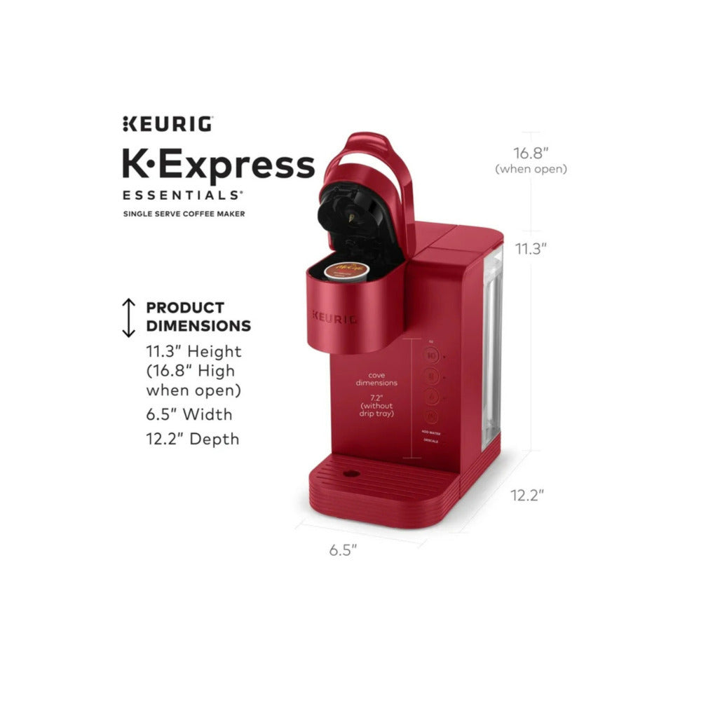 Keurig K-Express Essentials Single Serve K-Cup Pod Coffee Maker (Red)