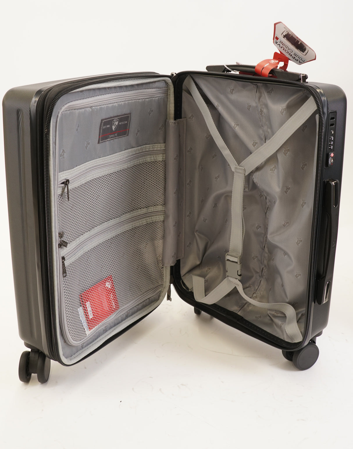 Heys SpinLite 3-Piece Lightweight Luggage Set (Black, 21, 26 and 30 Inch) (Used)