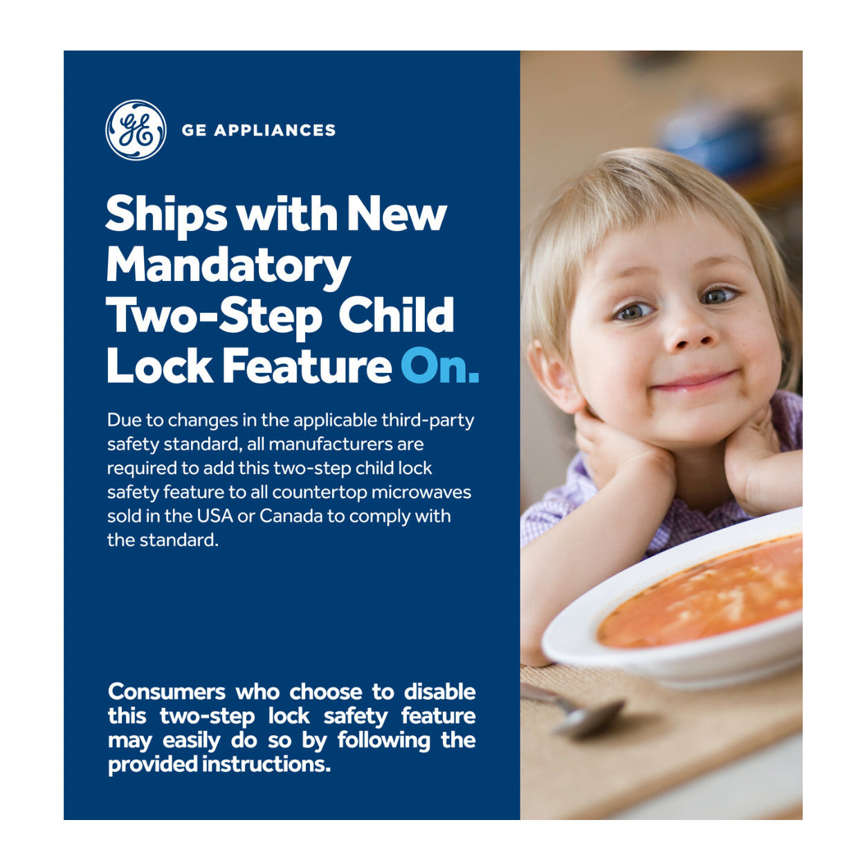 GE Appliances 0.9 Cu. Ft. 900W Countertop Microwave Oven (White)