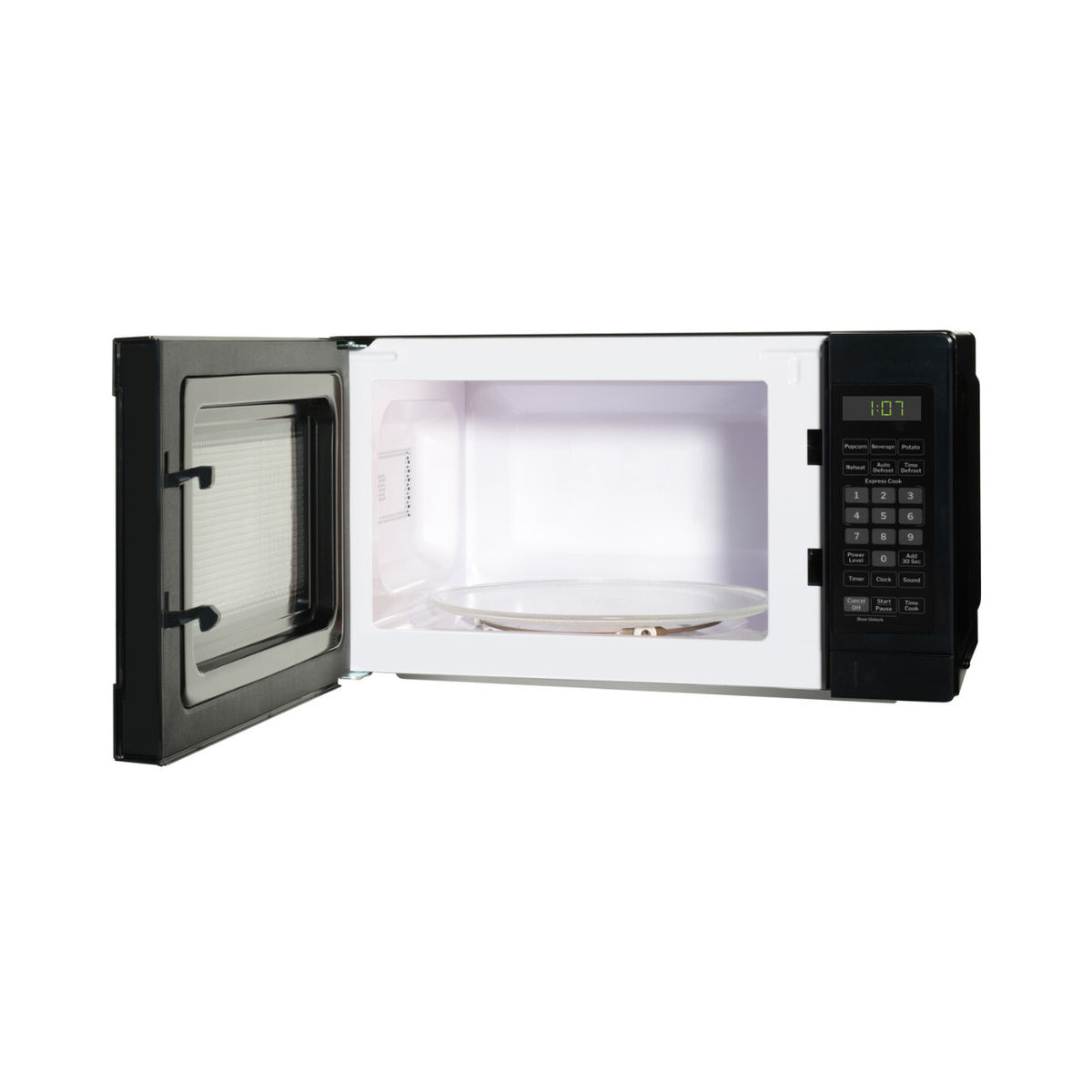 GE Appliances 0.7 Cu. Ft. 700W Countertop Microwave Oven (Black)