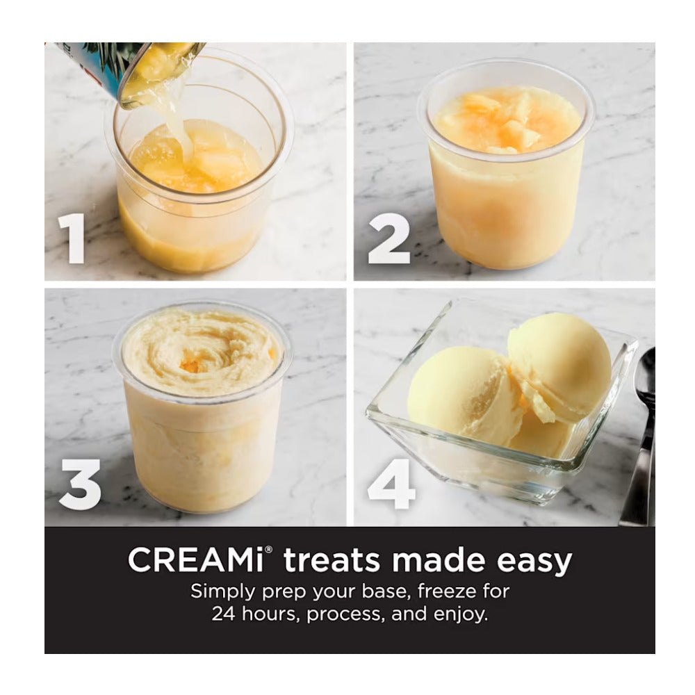 Ninja CREAMi Ice Cream Maker 7 Preset Programs (White)