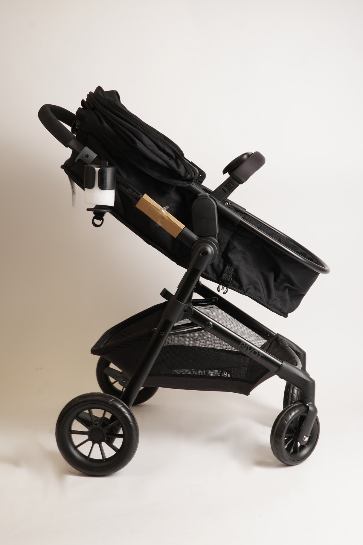 Evenflo Pivot Modular Travel System with LiteMax Infant Car Seat (Casual Gray) (Used)