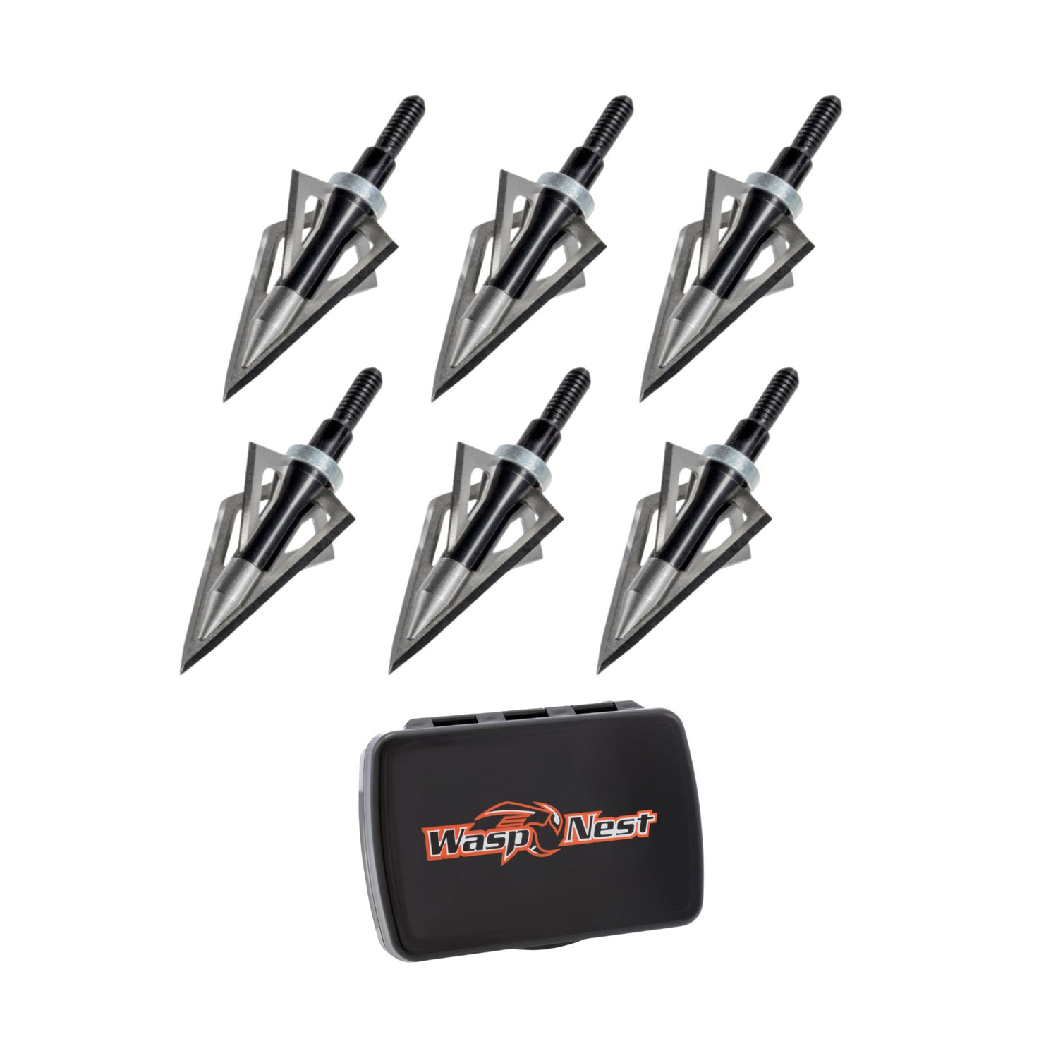 Wasp SharpShooter Traditional 150-Grain Broadhead Arrow (6-Pack) with Case