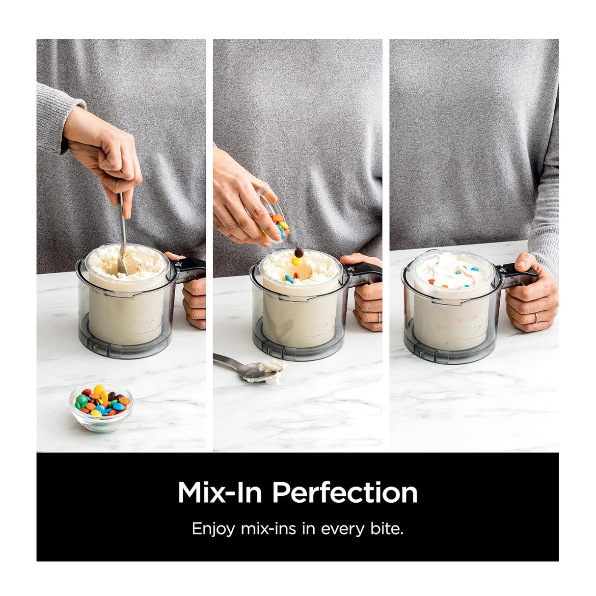 Ninja NC301 CREAMi Ice Cream Maker with 7 One-Touch Programs (Rose Gold)