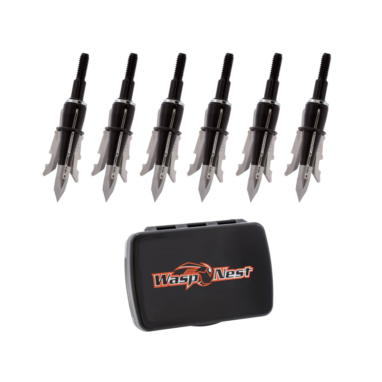 Wasp Jak-Hammer 125-Grain Broadhead Arrow (6-Pack) with Case Bundle