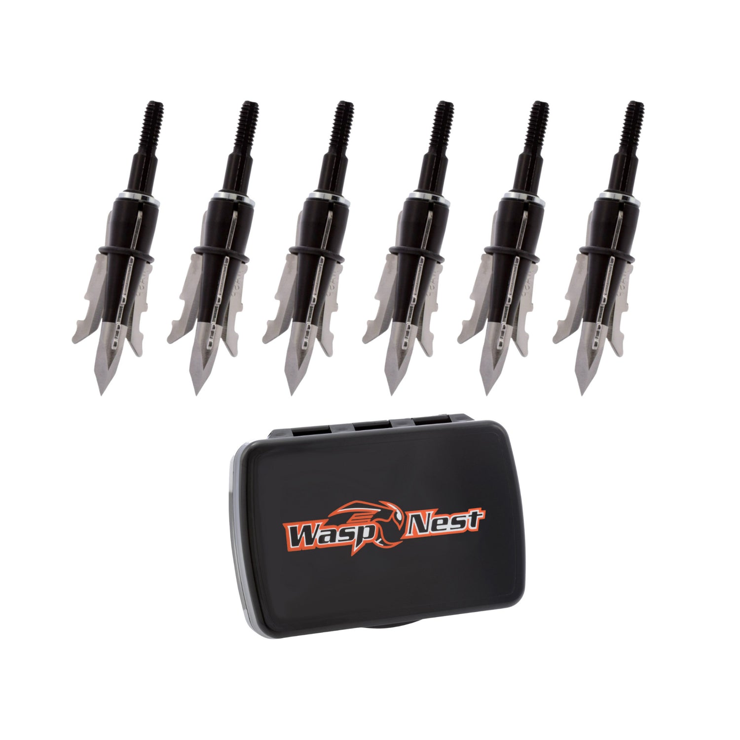 Wasp Jak Hammer Broadhead Arrow with Stainless Smart Tip (6-Pack) and Case