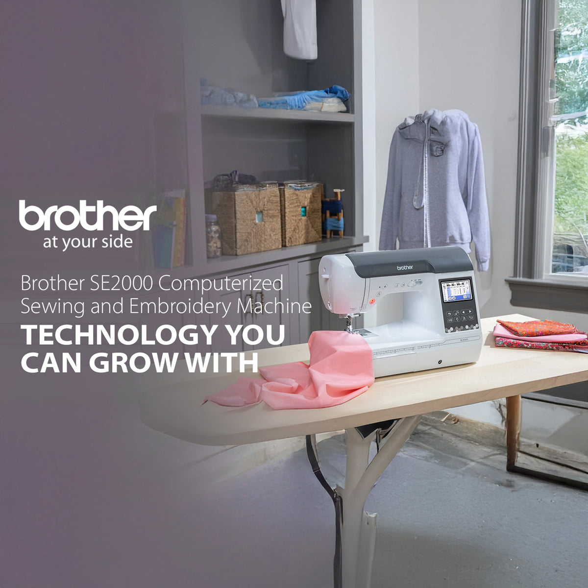 Brother SE2000 Computerized Sewing and Embroidery Machine and Accessories Bundle