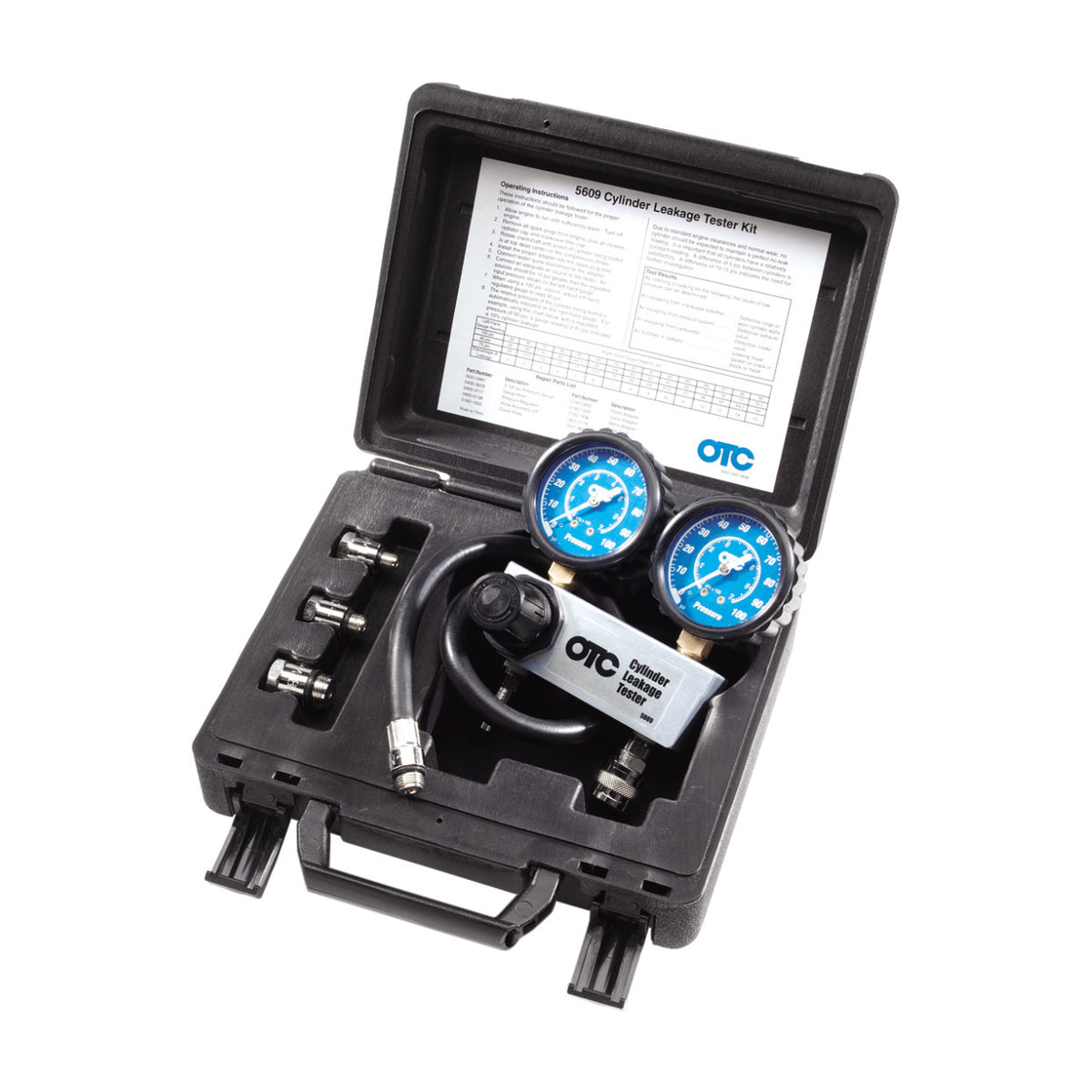 OTC 5609 Automotive Cylinder Leakage Tester Kit (Black)
