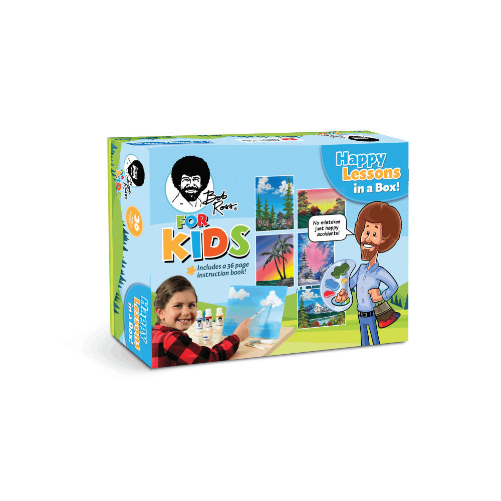 Bob Ross for Kids: Happy Lessons in a Box All-in-One Paint Along Kit