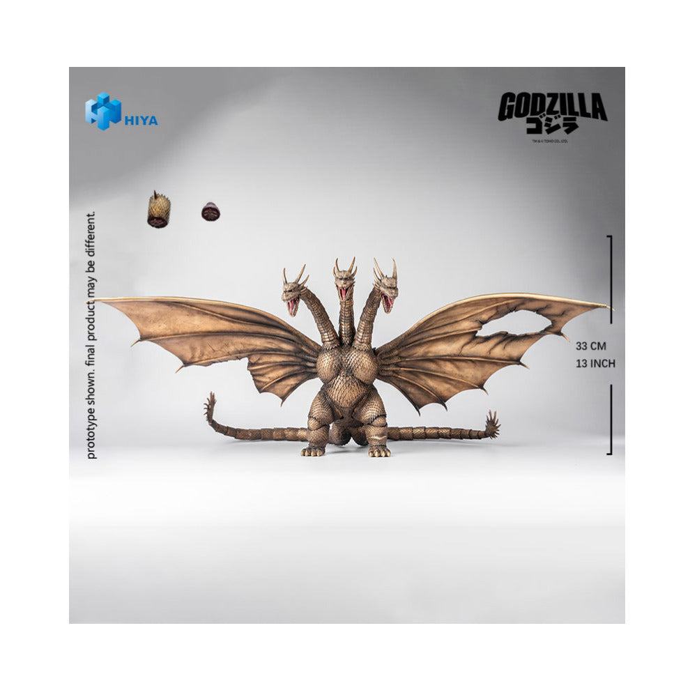 Hiya Toys EXQ Basic: King Ghidorah Battle Damaged Version 13-Inch Action Figure