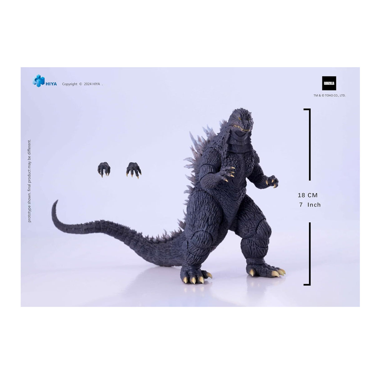 Hiya Toys - Godzilla vs. Mechagodzilla: Godzilla (2002) Exquisite Basic Series