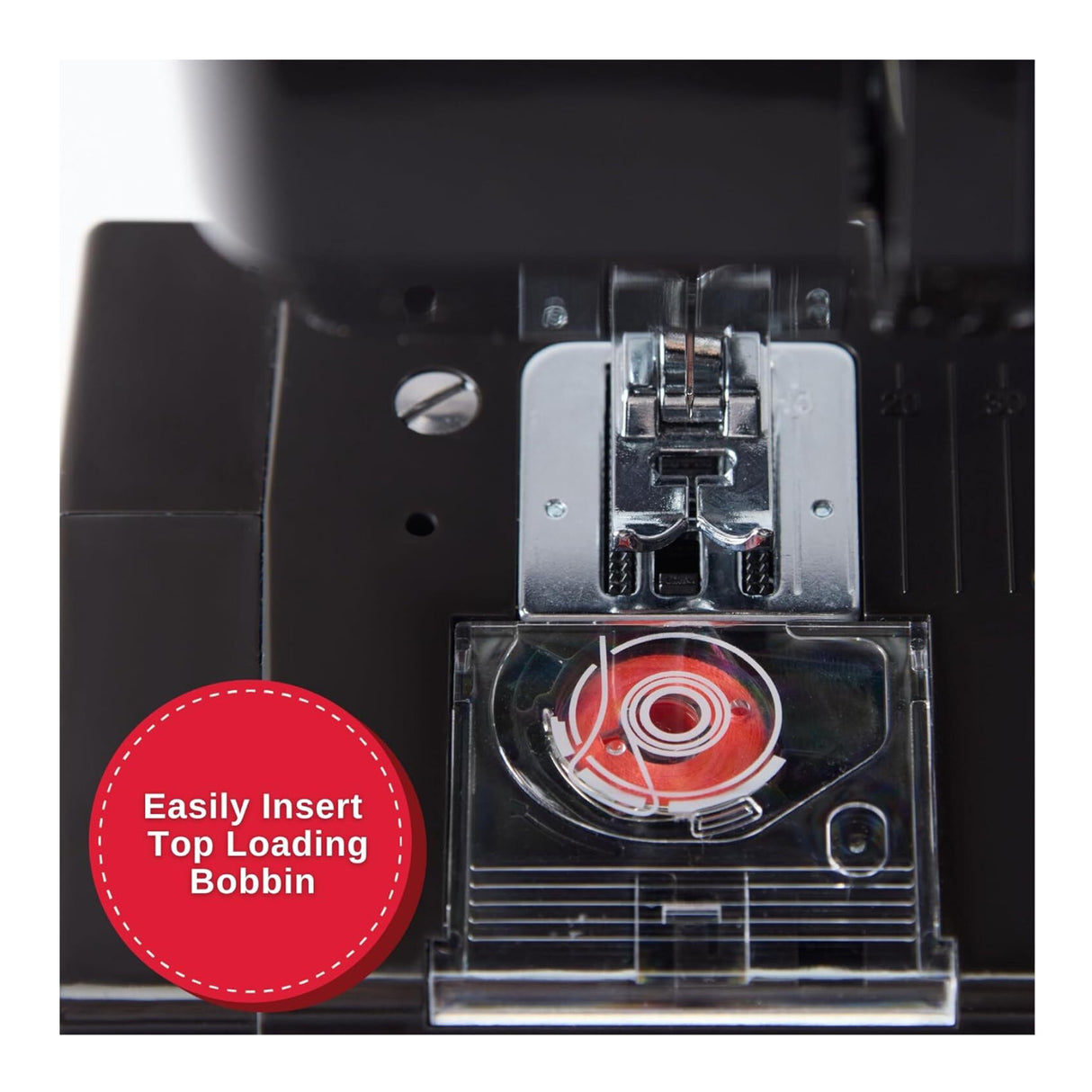 SINGER M1000 Mending Machine with 32 Stitch Applications and LED Light (Black)