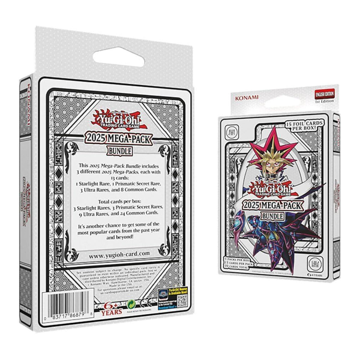 Yu-Gi-Oh 2025 Mega Pack Bundle of 6 (Cover Art May Vary)