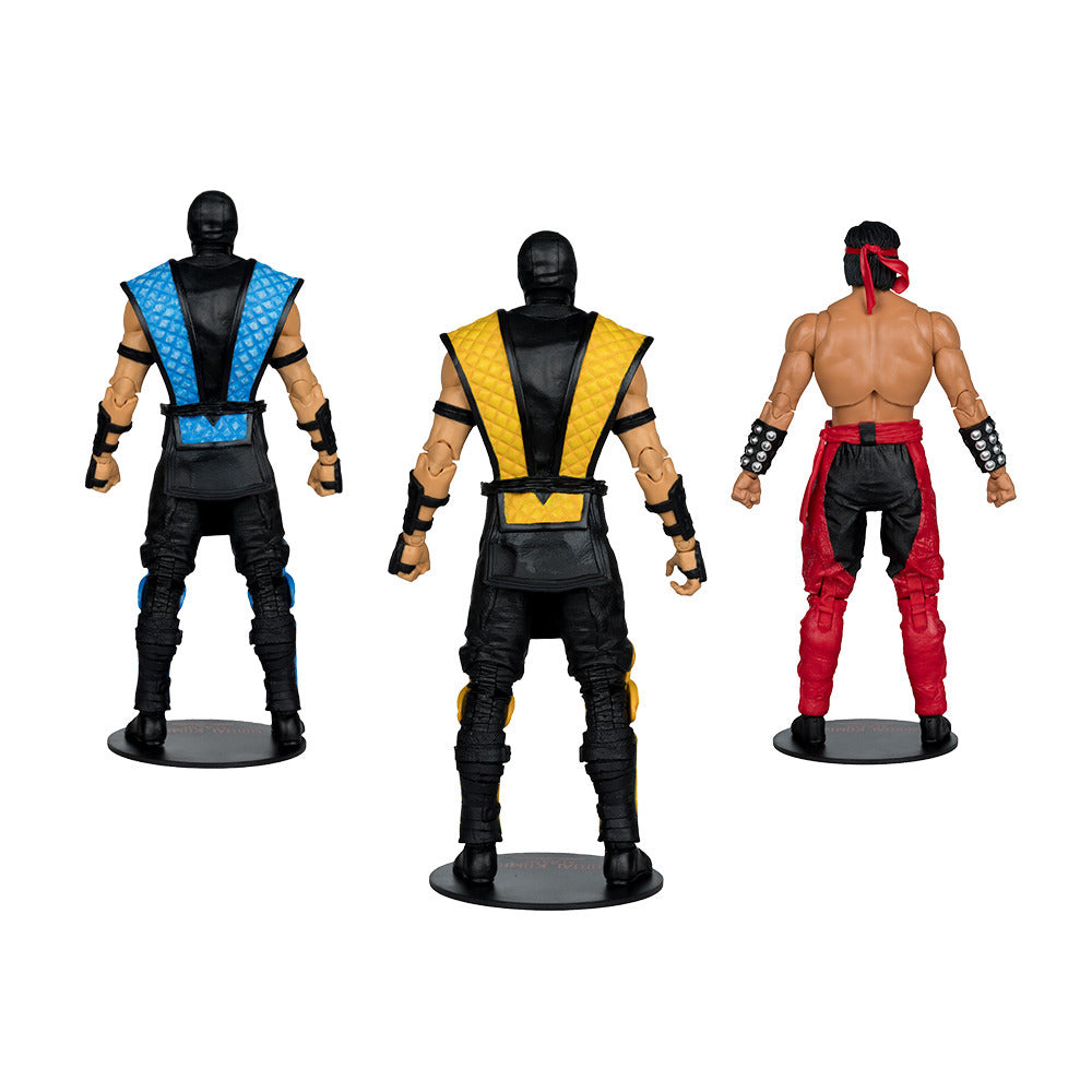 McFarlane Toys Mortal Kombat Scorpion SubZero Liu Kang 7In Action Figures Bundle