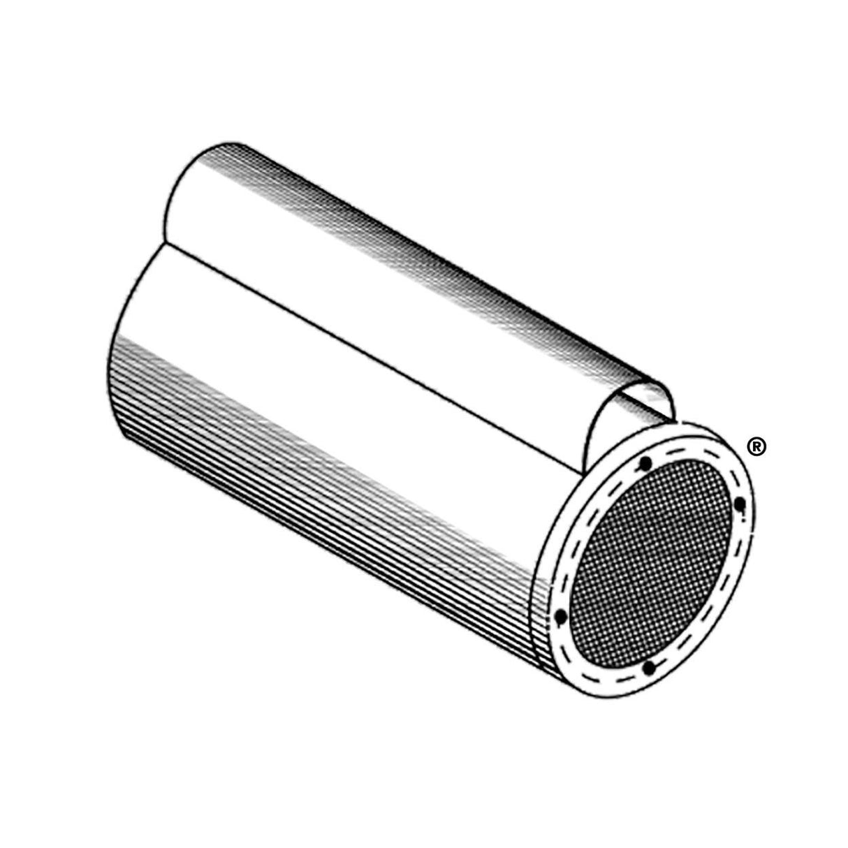 Bazooka 8-Inch 4Ohm Dual Passive Bass Tube Mobile Subwoofer for Car Audio
