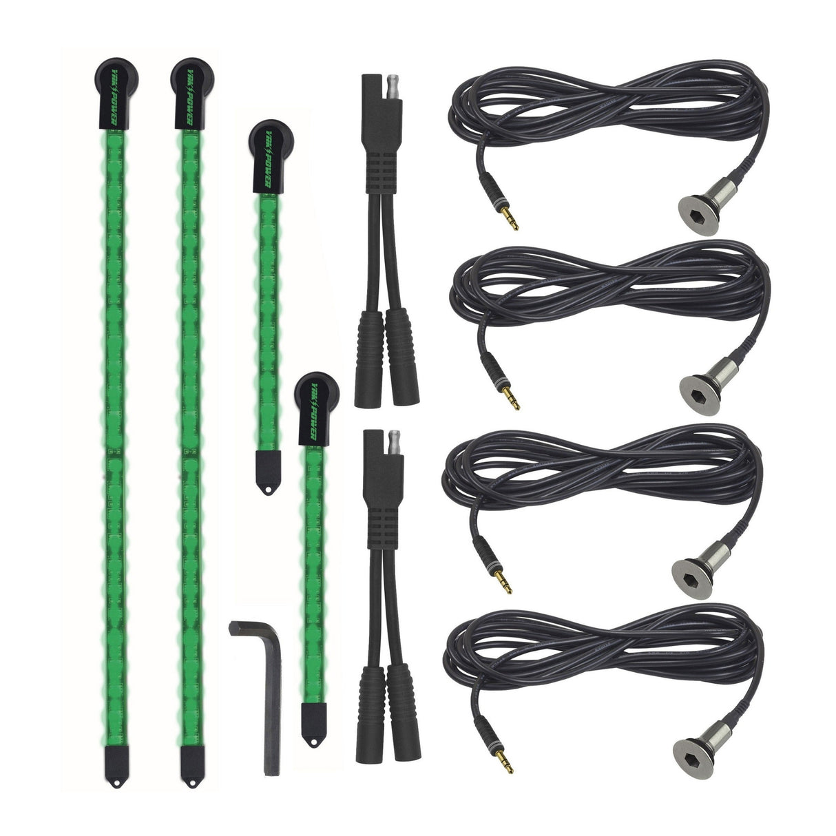 Yak-Power Complete LED Light Kit (4-Piece, Green)