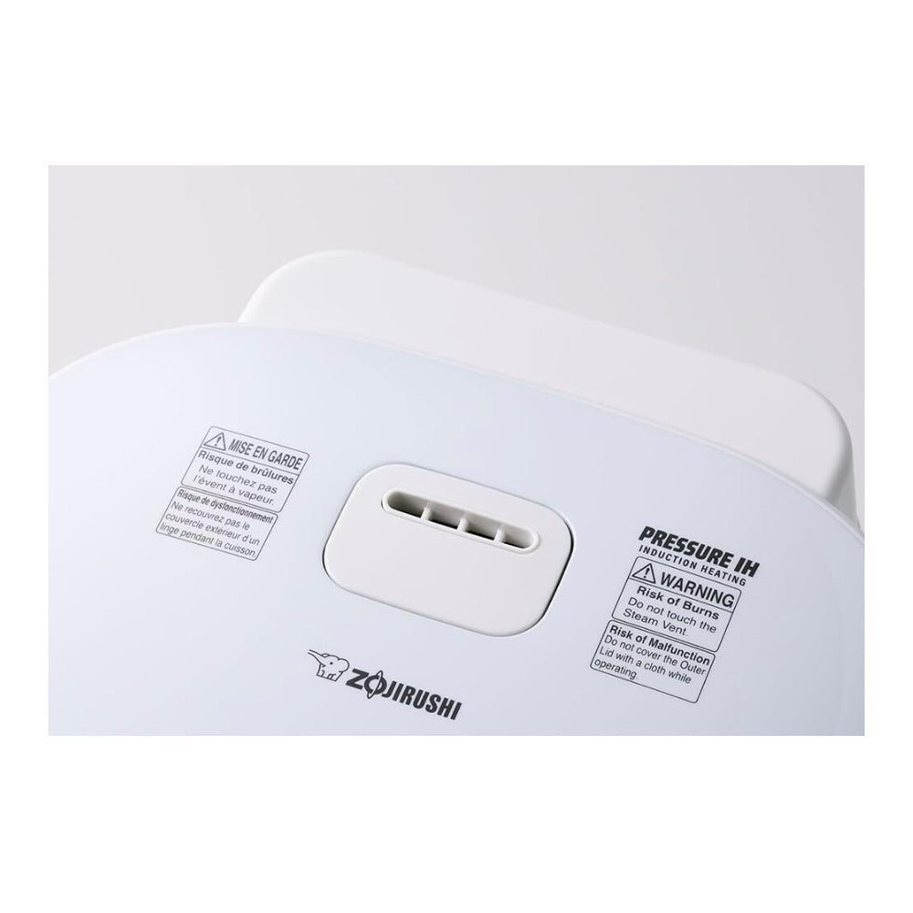 Zojirushi Pressure Induction Heating Rice Cooker and Warmer (10 Cup, White)
