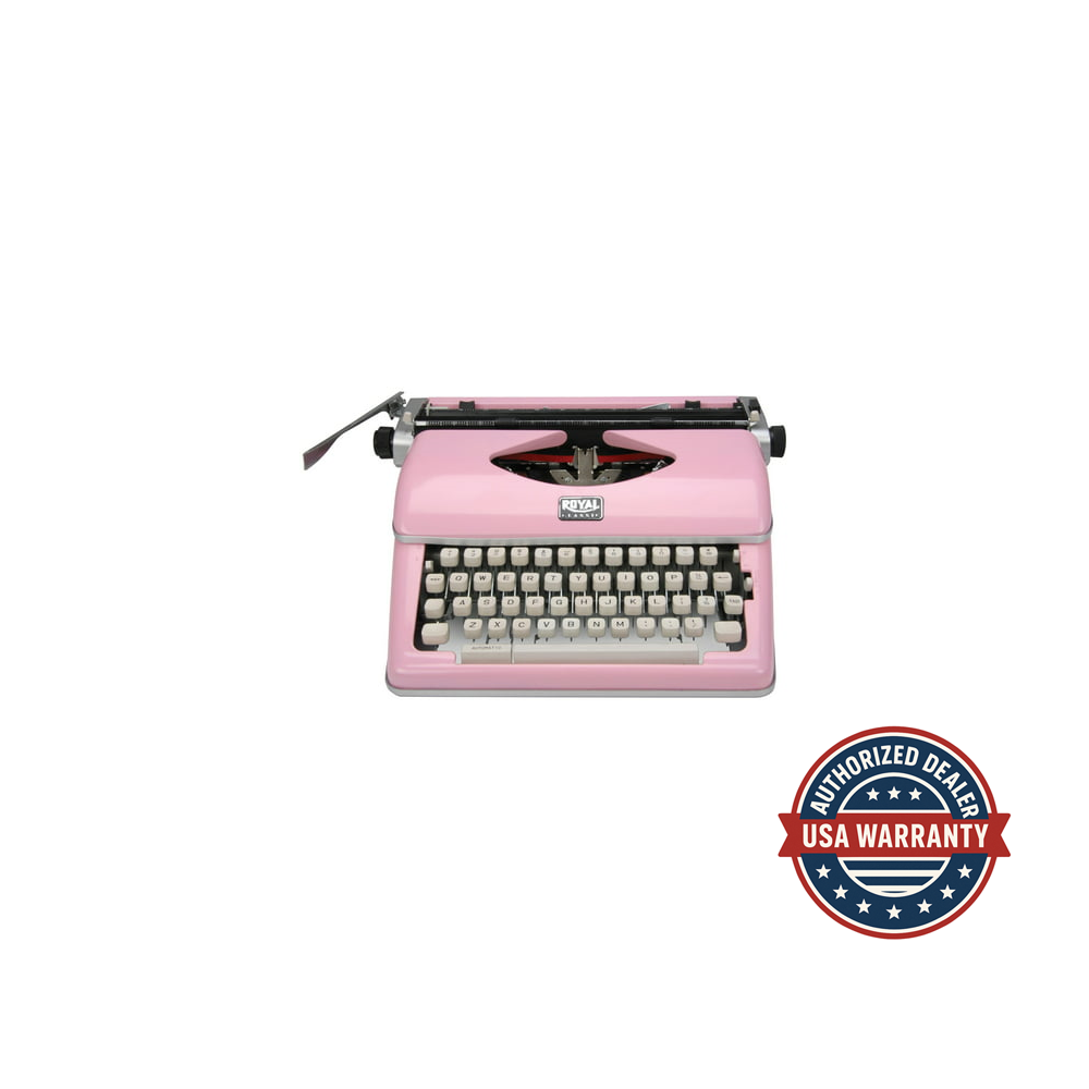 Royal Consumer Classic Retro Manual Typewriter (Pink) (Open Box)