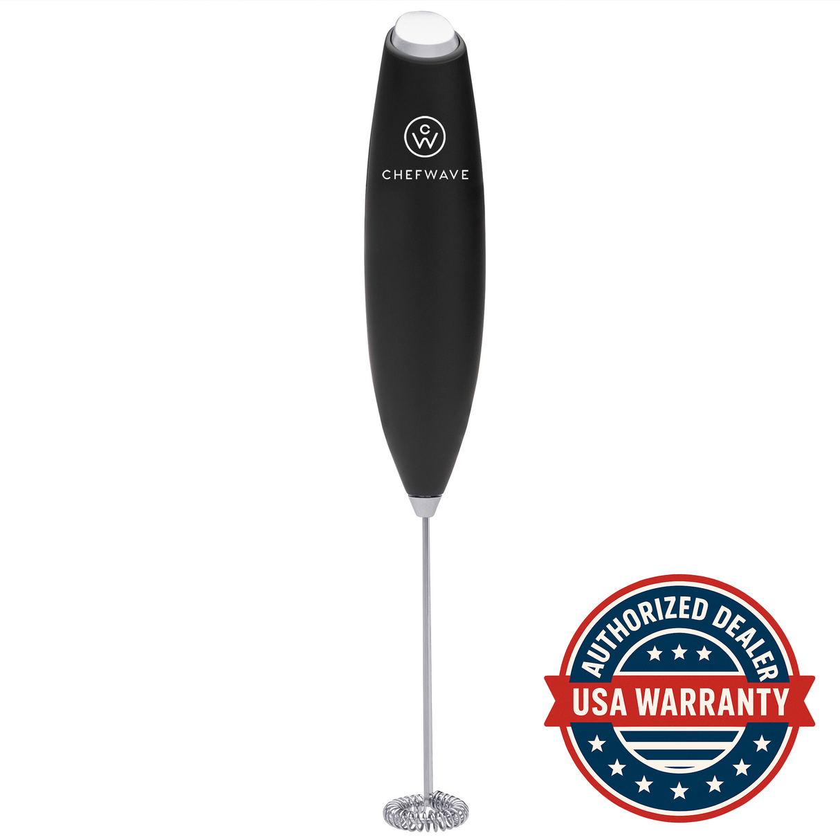 ChefWave Handheld Milk Frother (Black)