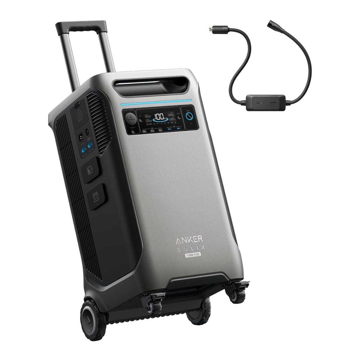 Anker SOLIX F3800 PLUS 3.84kWh Portable Power Station with 240V Cable/Adapter