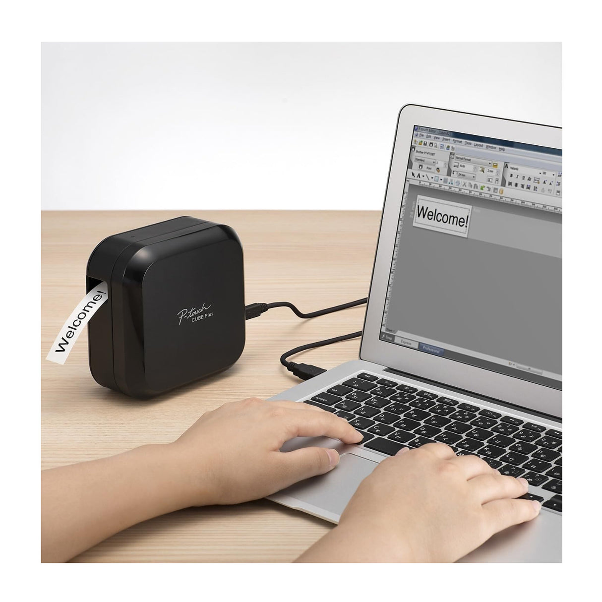 Brother PT-P710BT P-touch CUBE Plus Bluetooth Portable Label Maker
