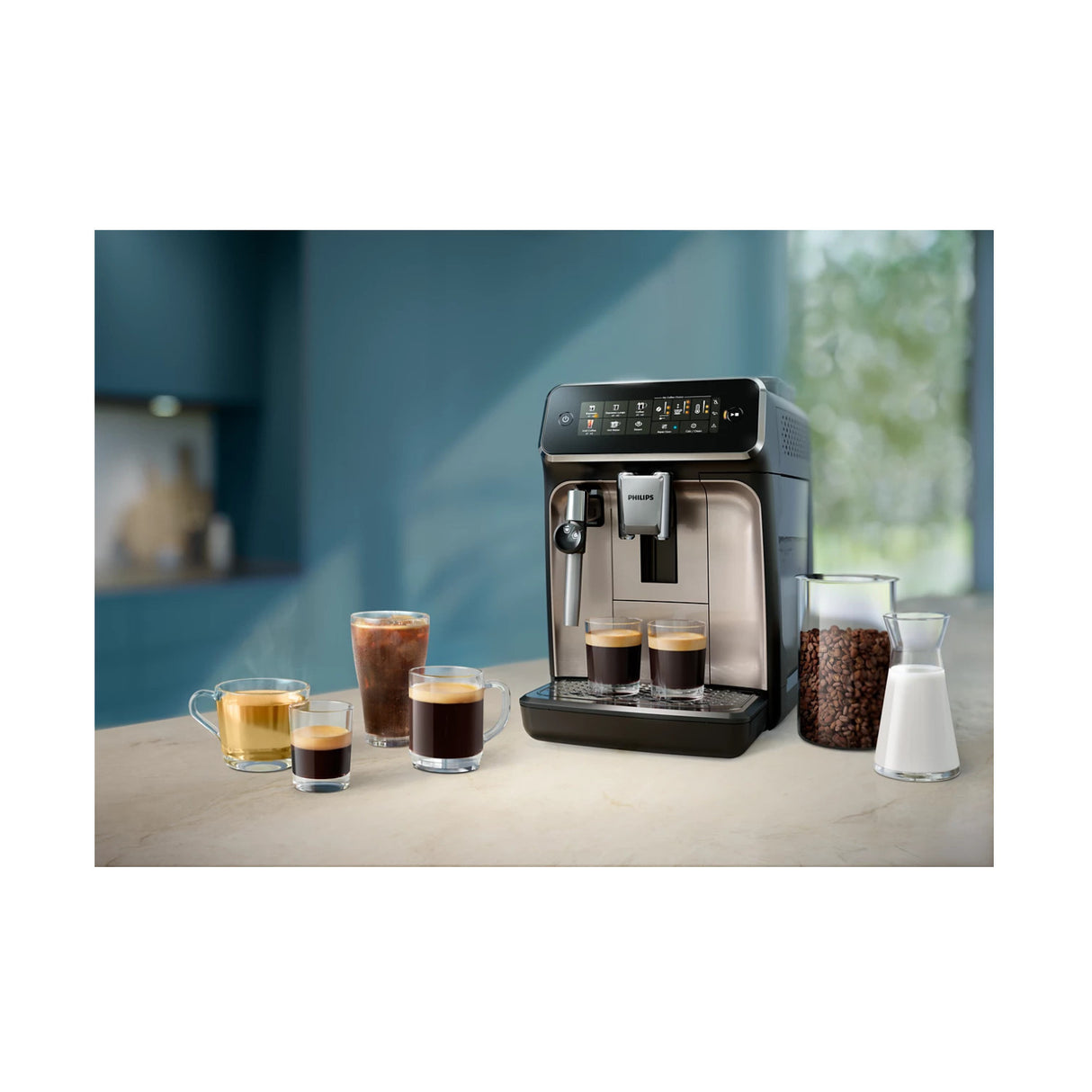 Philips 3300 Series Fully Automatic Espresso Machine (Glossy Black)