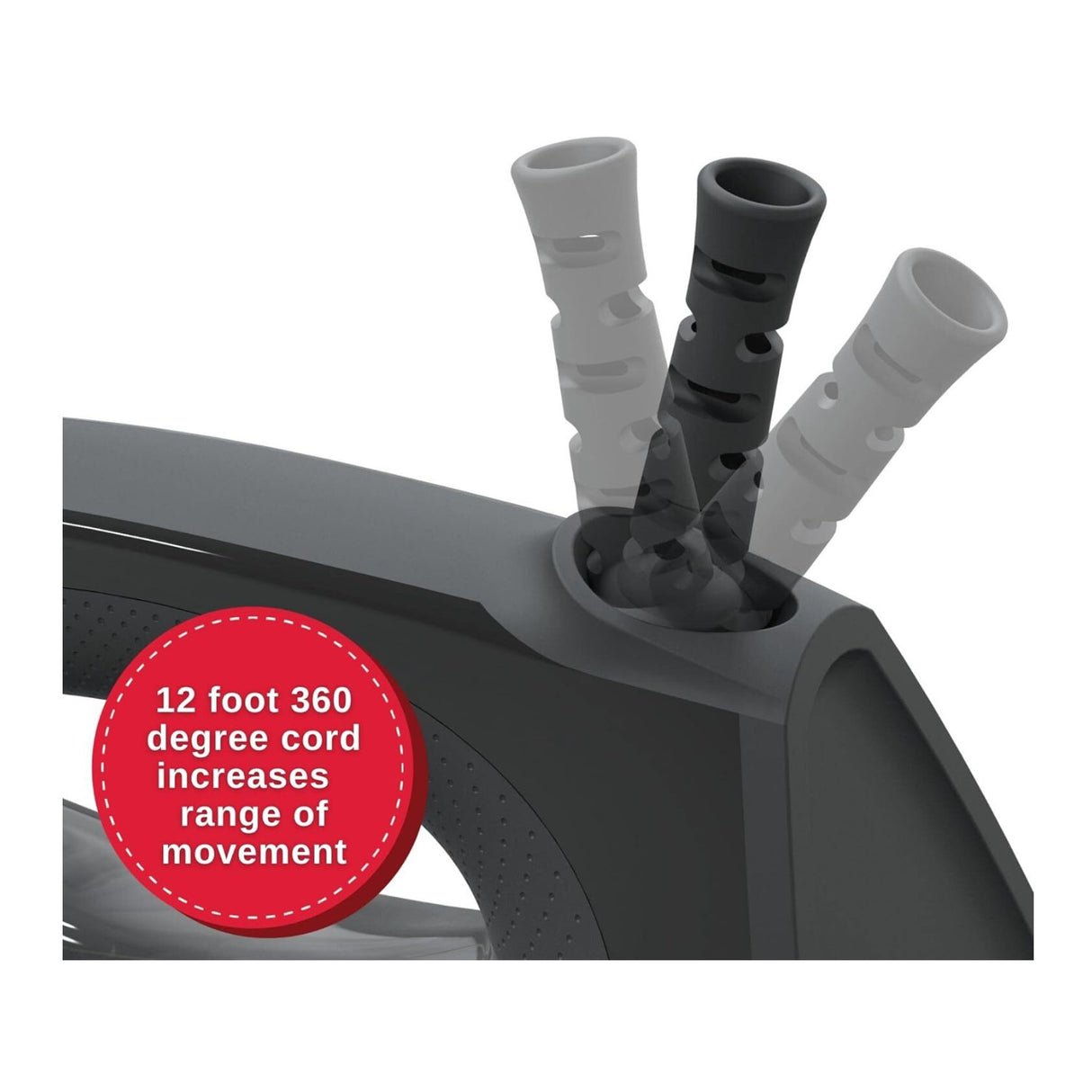 Singer SteamCraft Plus 2.0 Steam Iron 1800W with Stainless Steel Plate (Black)