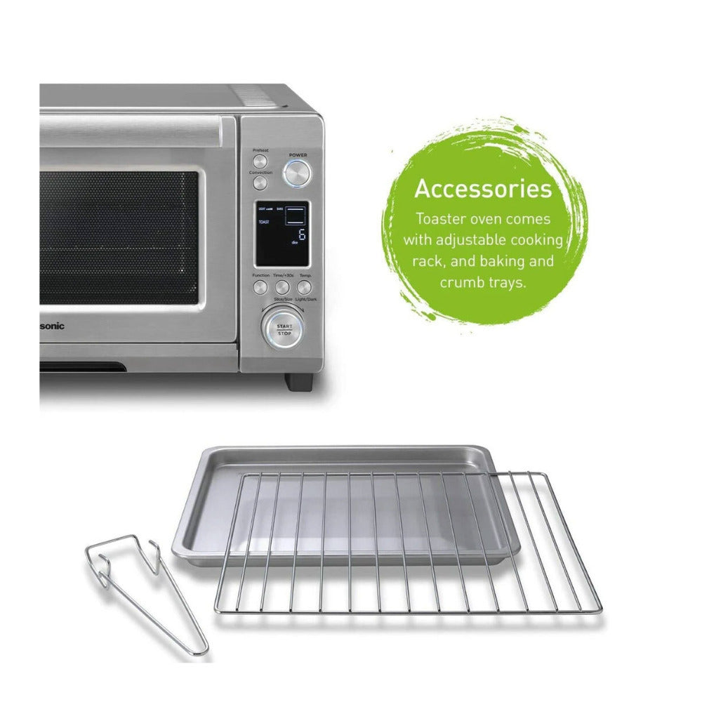 Panasonic 1750 Watt High-Speed Convection Toaster Oven Bundle with Spatula