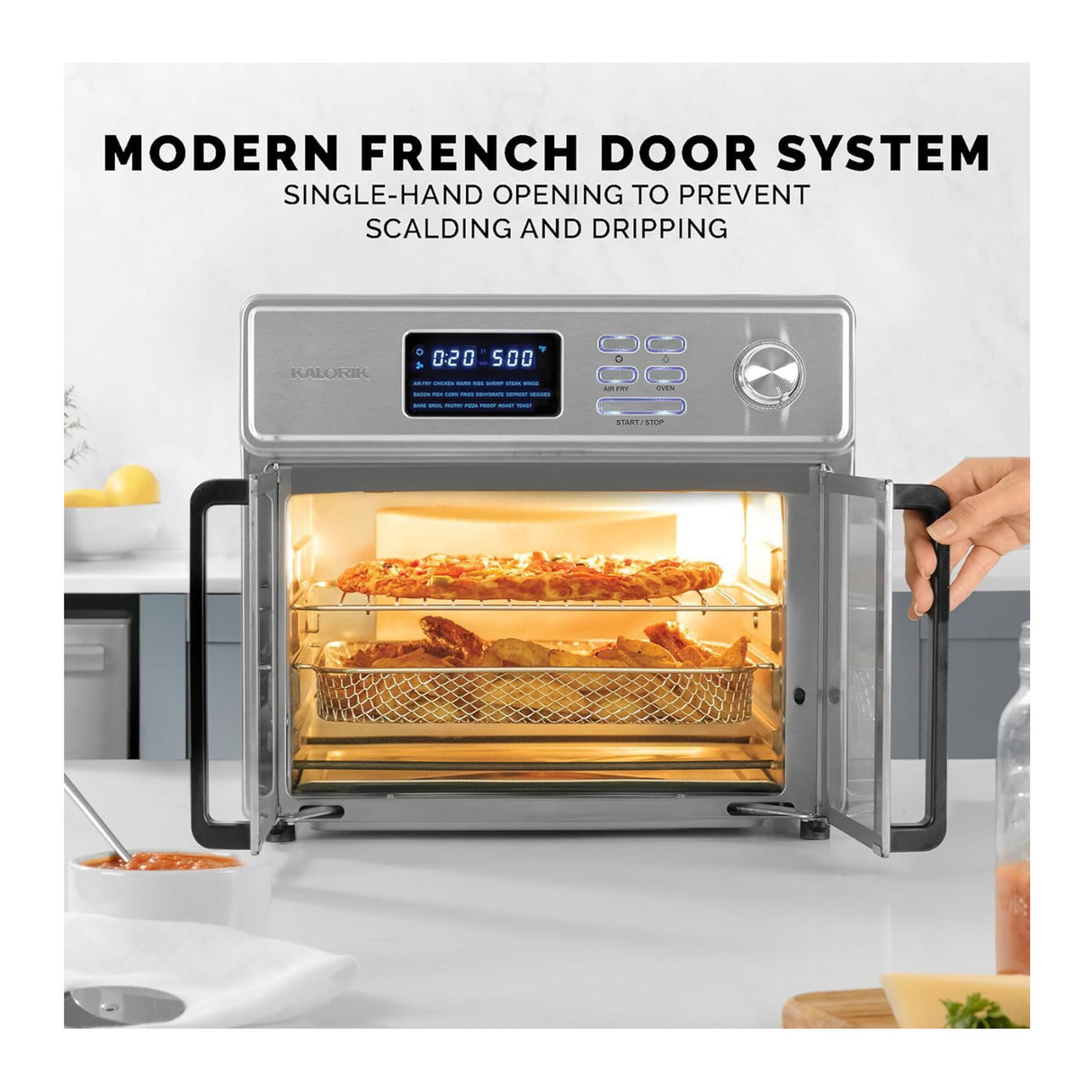 Kalorik MAXX 26 Quart Air Fryer Oven 10-in-1 Countertop Toaster Oven Combo