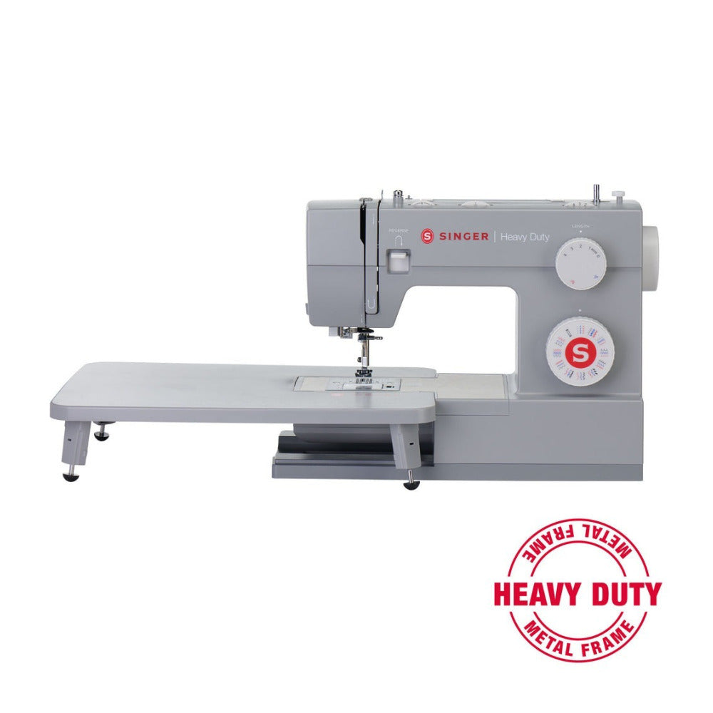Singer Heavy Duty 6380 Sewing Machine with Extension Table (Gray)