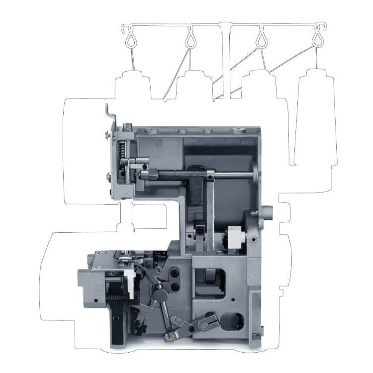 Singer 14HD854 Heavy Duty Overlock Serger 2/3/4 Thread, 6 Stitches, Metal Frame