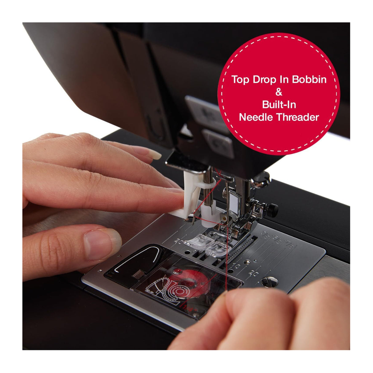 SINGER Heavy Duty 6600C Sterling Sewing Machine with Accessory Kit (Black)
