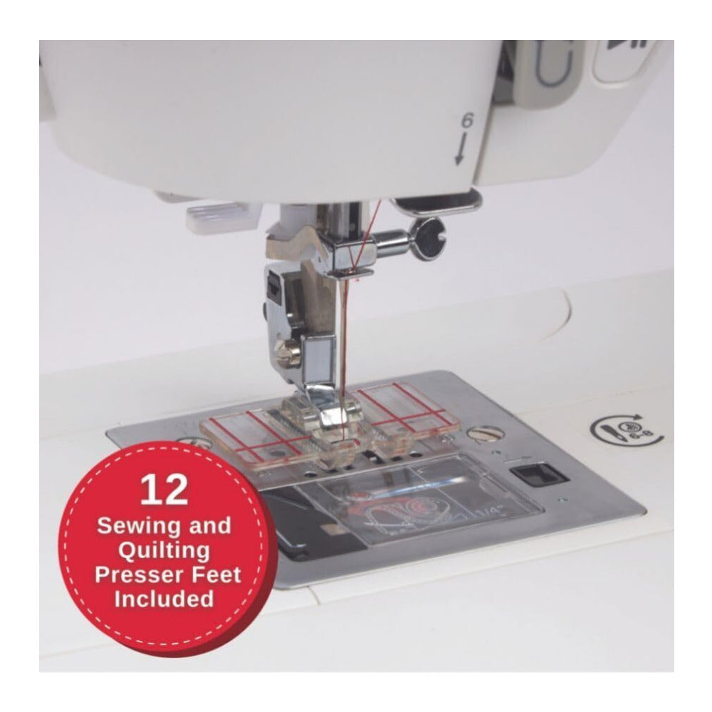 SINGER C7290Q Sewing and Quilting Machine with Extension Table and Accessories