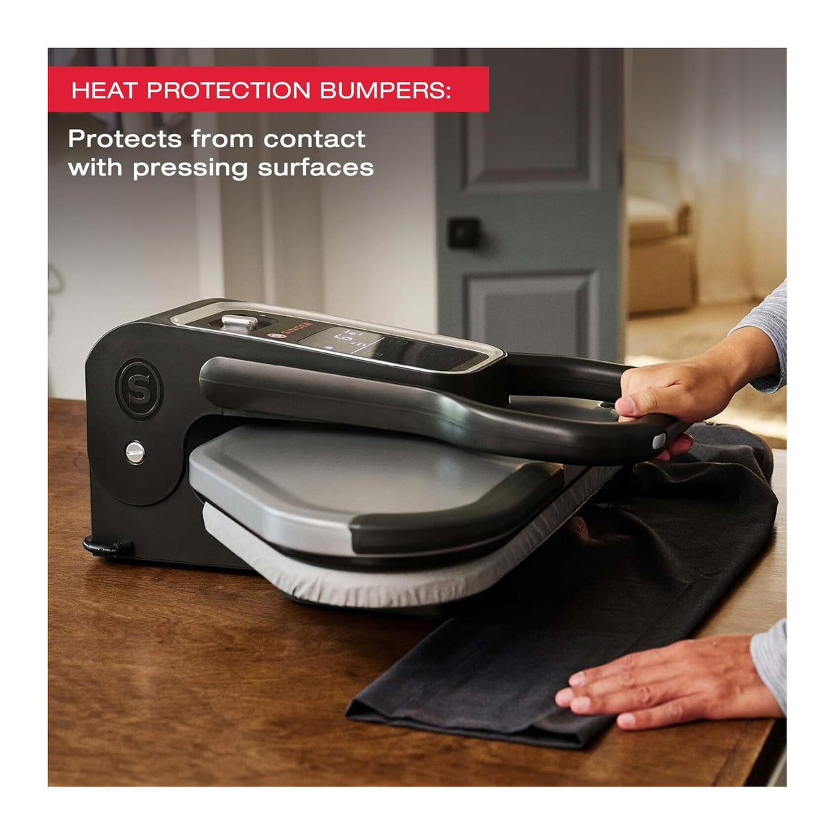 Singer Intelligent 2.0 Steam Press 1600W with Non-Stick Surface (Silver/Black)
