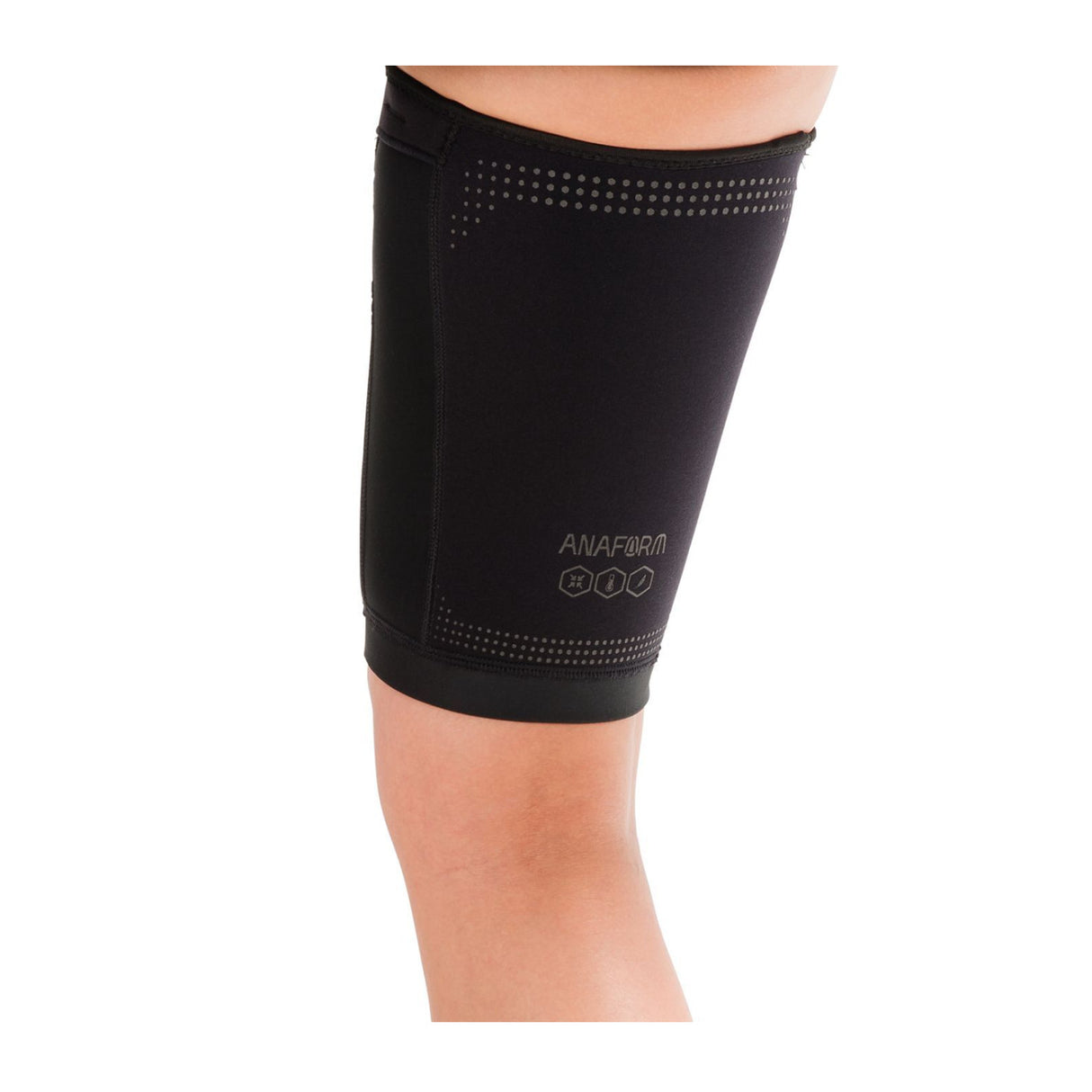 Donjoy Performance Anaform Compression Thigh Sleeve (Black, XL)