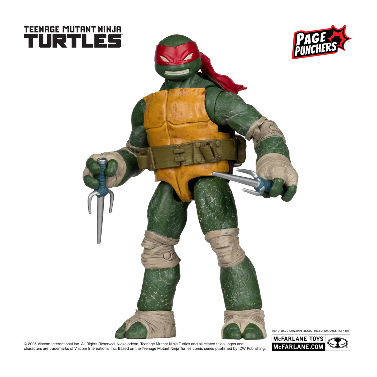 McFarlane Raphael (Teenage Mutant Ninja Turtles) with Comic (Page Punchers)
