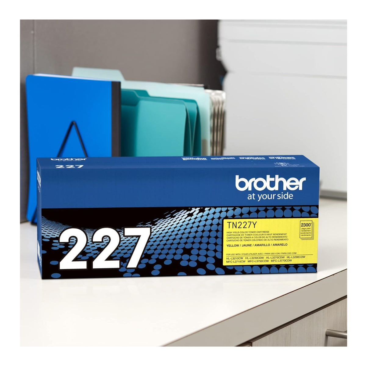 Brother TN227Y High Yield Toner Cartridge - Up to 2,300 Pages (Yellow)