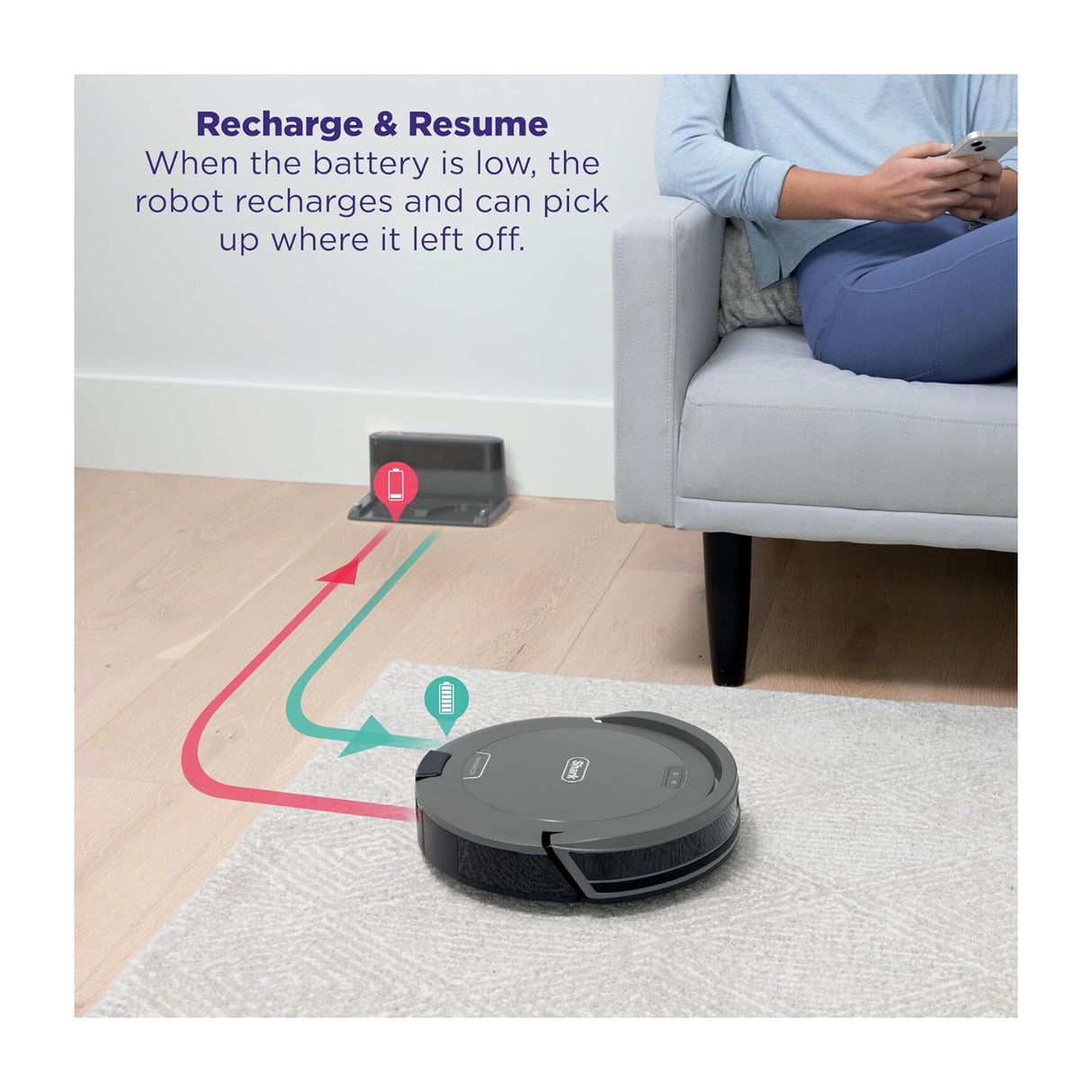 Shark Navigator Robot Vacuum with SmartPath Navigation (Steel Grey)