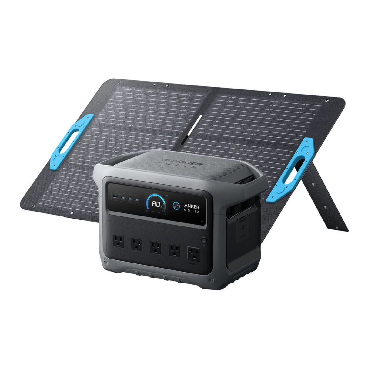 Anker Solix C1000 Gen2 Portable Power Station with 100W Solar Panel