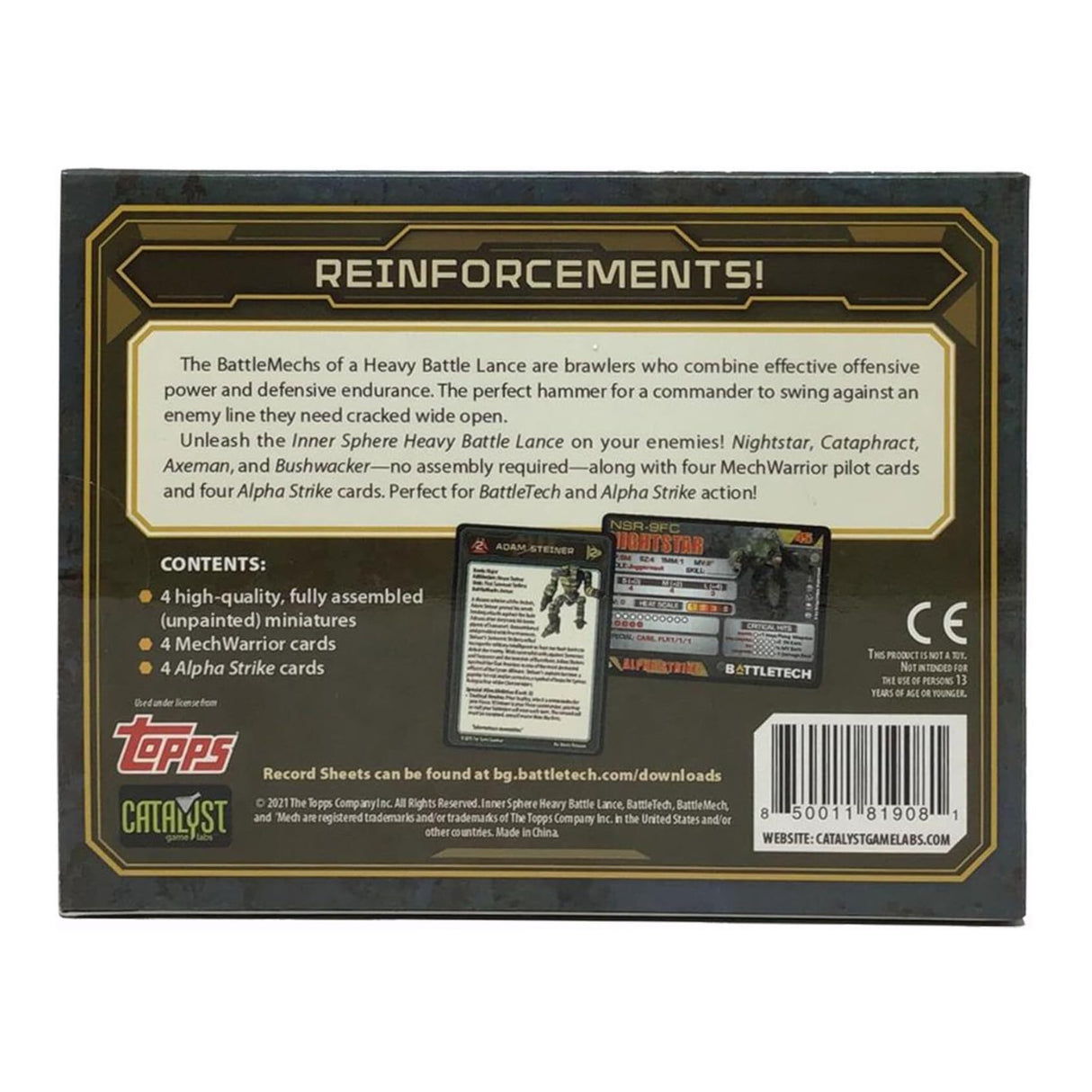 Catalyst Game Labs Heavy Battle Lance Miniatures Pack: Inner Sphere