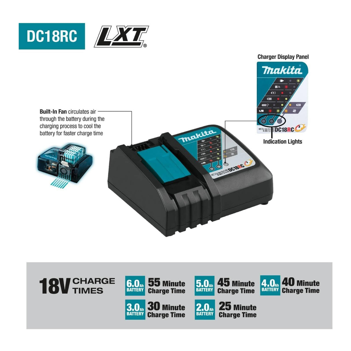 Makita 18V LXT Lithium-Ion Brushless Cordless 2-Piece Combo Kit (5.0Ah)
